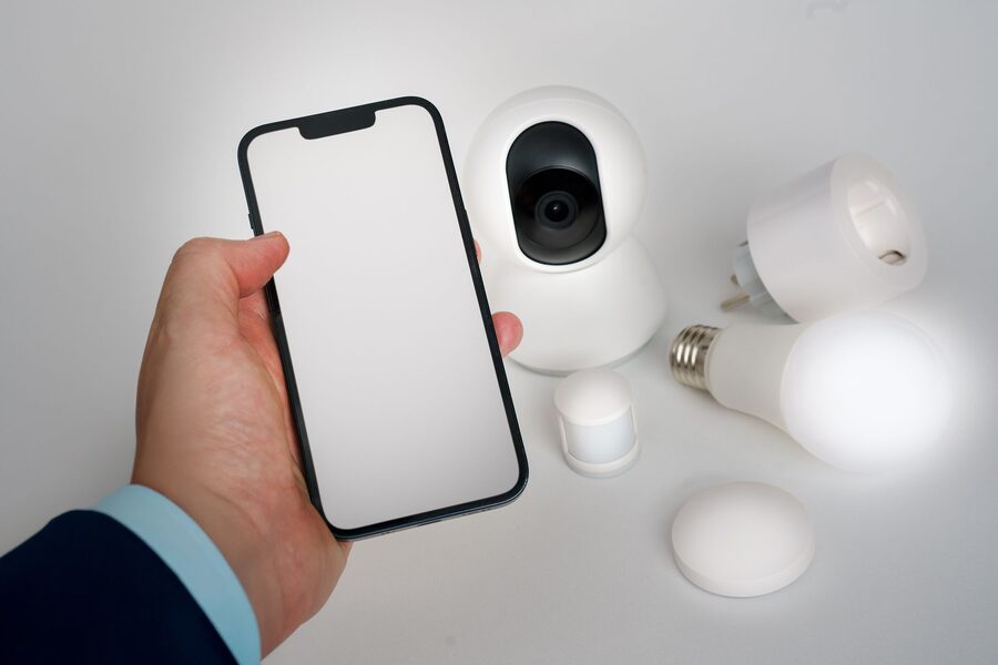 IoT devices connected to a monitoring system